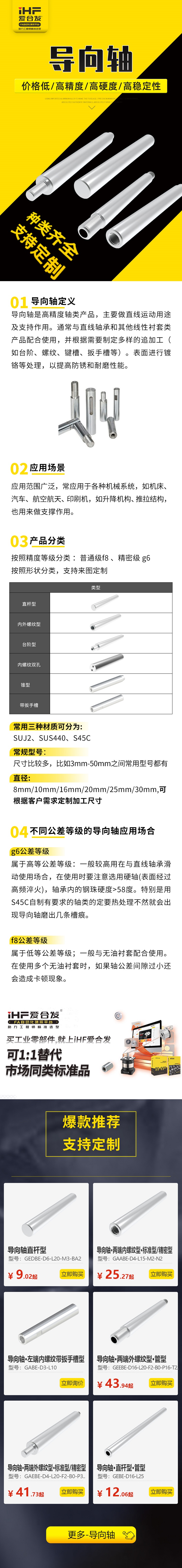 帶你30秒了（le）解導向軸的應用（yòng）場景及產品分類